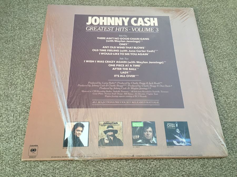Johnny Cash Vinyl Record Albums