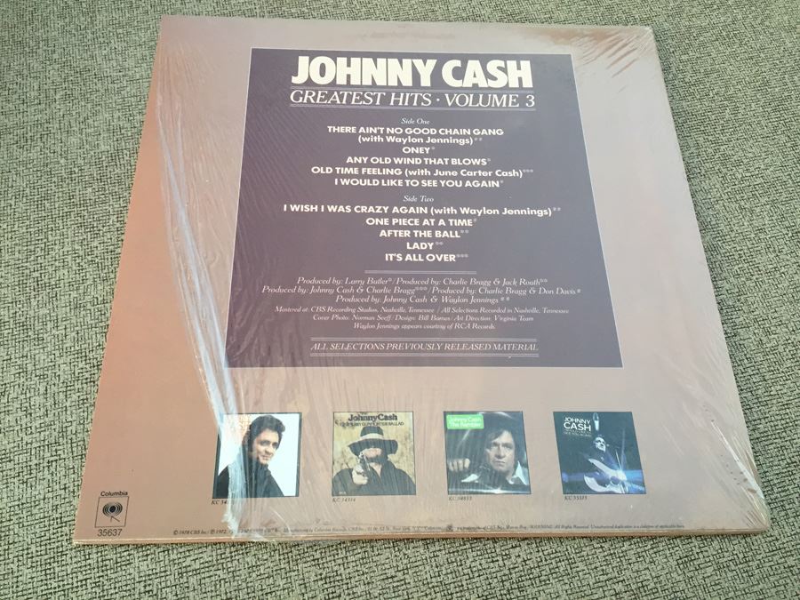 Johnny Cash Vinyl Record Albums [Photo 3]