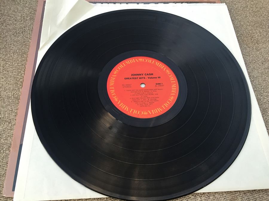 Johnny Cash Vinyl Record Albums [Photo 4]