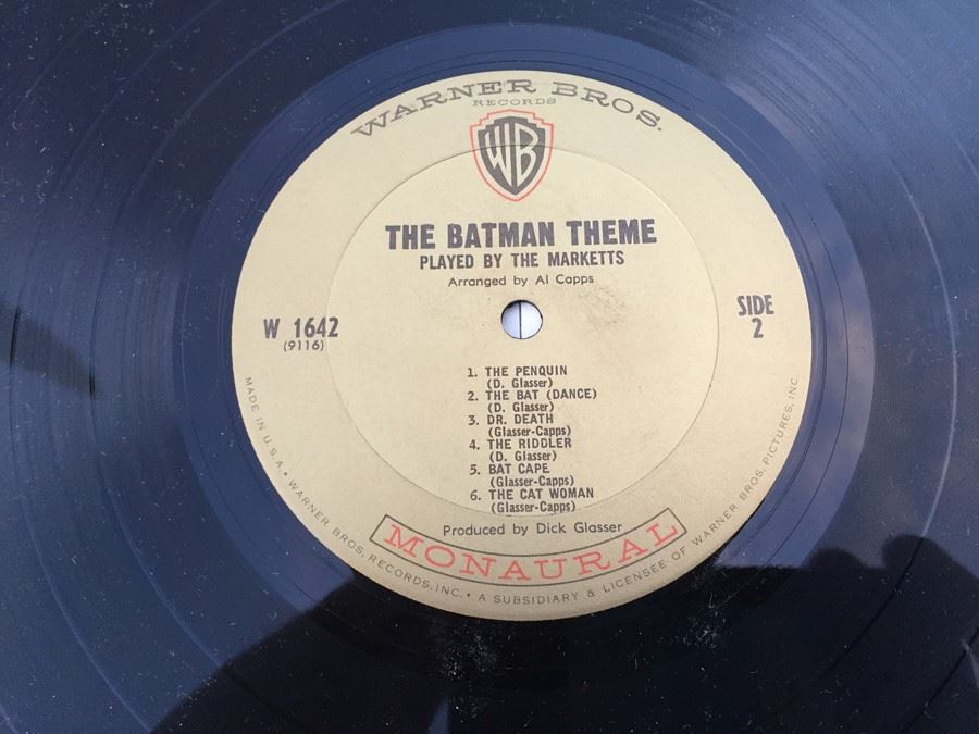 The Batman Theme Played By The Marketts Vinyl Record [Photo 8]