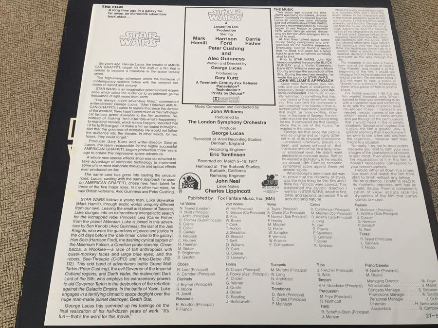 STAR WARS Original Soundtrack Vinyl Record [Photo 9]