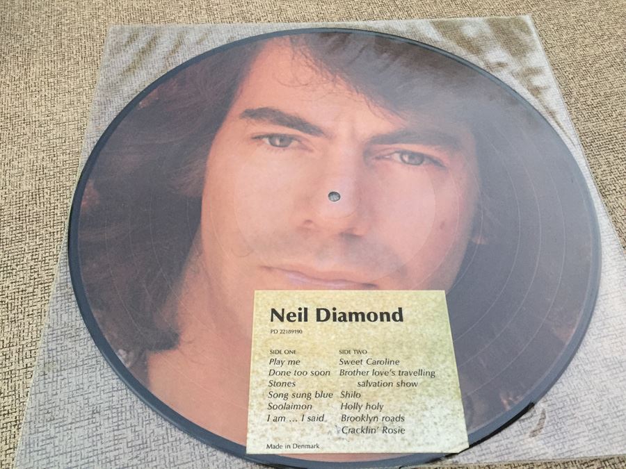 Neil Diamond Picture Disc PD 22189190 Made In Denmark Sweet Caroline [Photo 1]