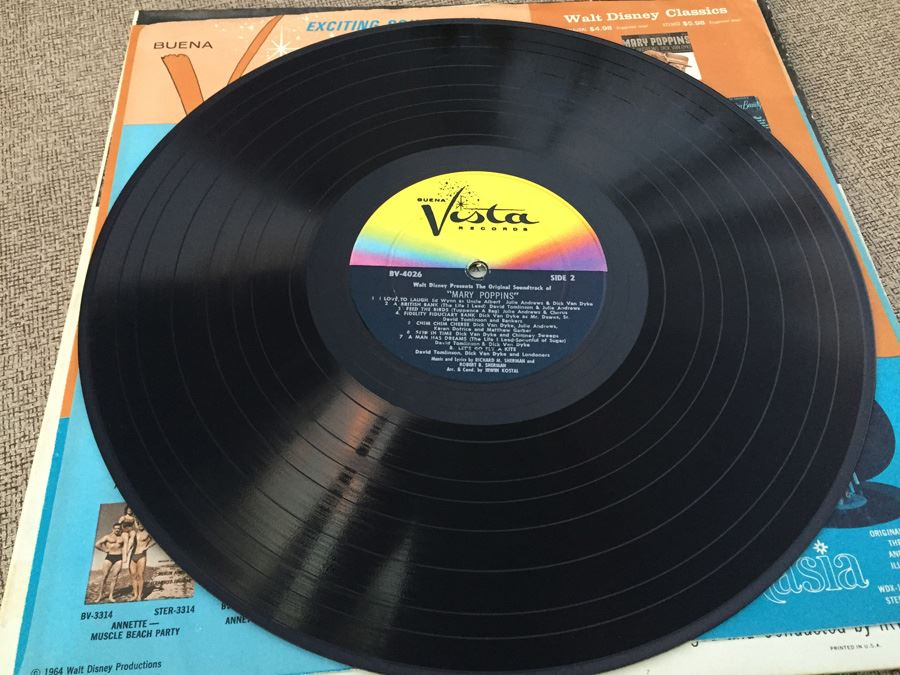 Mary Poppins Walt Disney Original Soundtrack Vinyl Record BV-4026 [Photo 7]