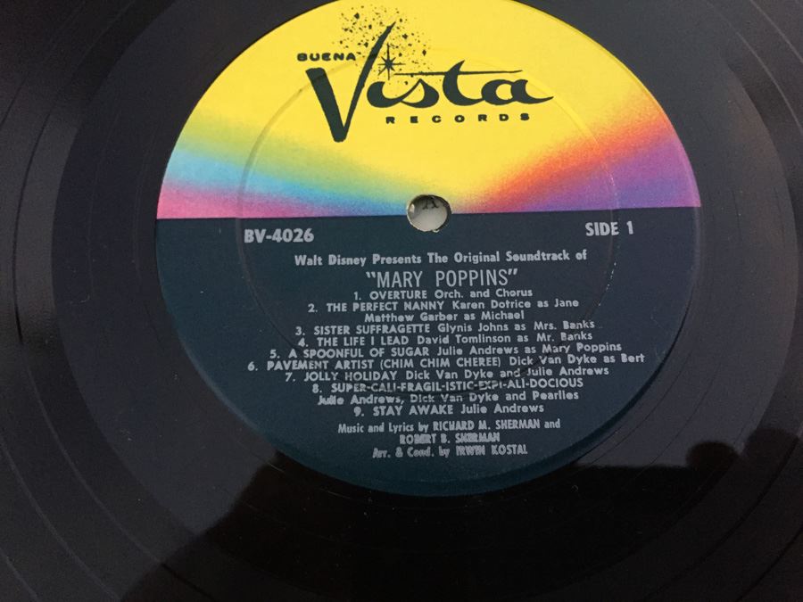 Mary Poppins Walt Disney Original Soundtrack Vinyl Record BV-4026 [Photo 6]