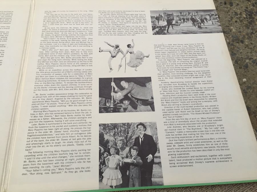 Mary Poppins Walt Disney Original Soundtrack Vinyl Record BV-4026 [Photo 3]