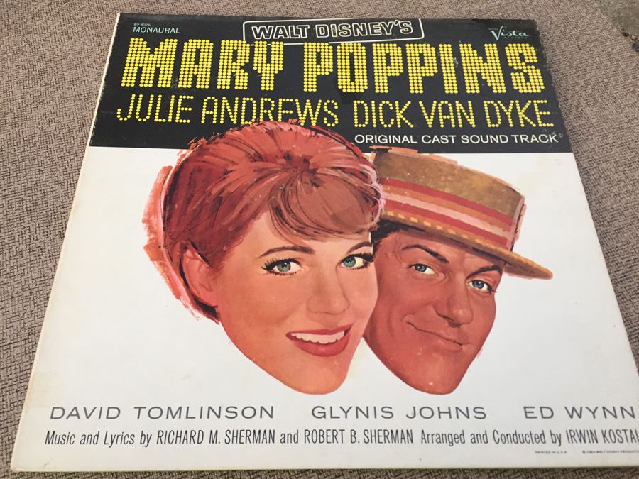 Mary Poppins Walt Disney Original Soundtrack Vinyl Record BV-4026