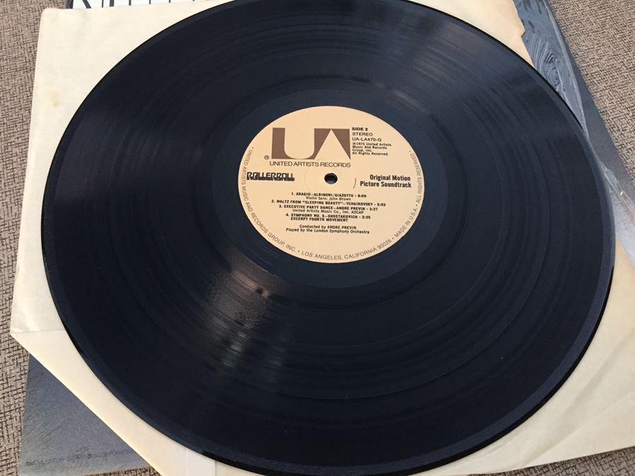 Rollerball Original Soundtrack Vinyl Record UA-LA470-G [Photo 9]