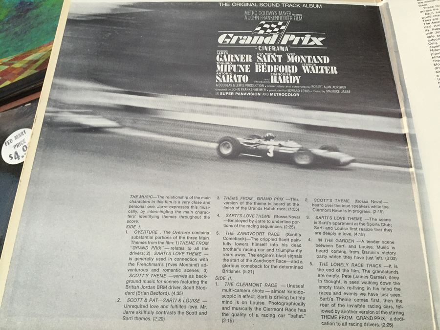 Grand Prix Original Sound Track Vinyl Record SMAS-91060 [Photo 5]