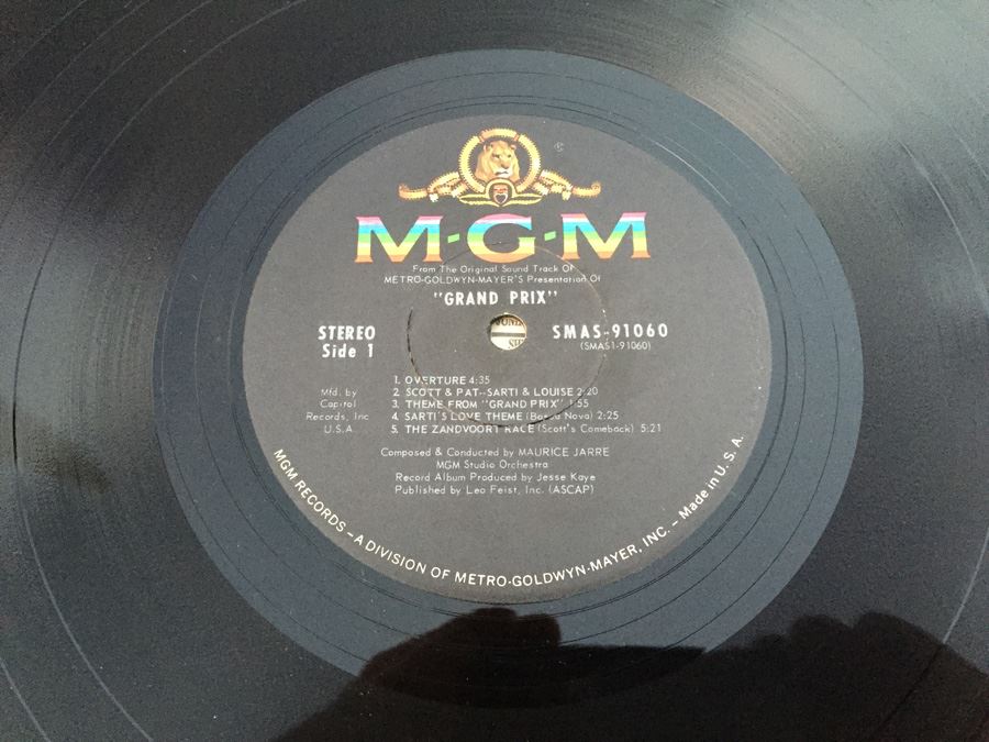 Grand Prix Original Sound Track Vinyl Record SMAS-91060 [Photo 12]