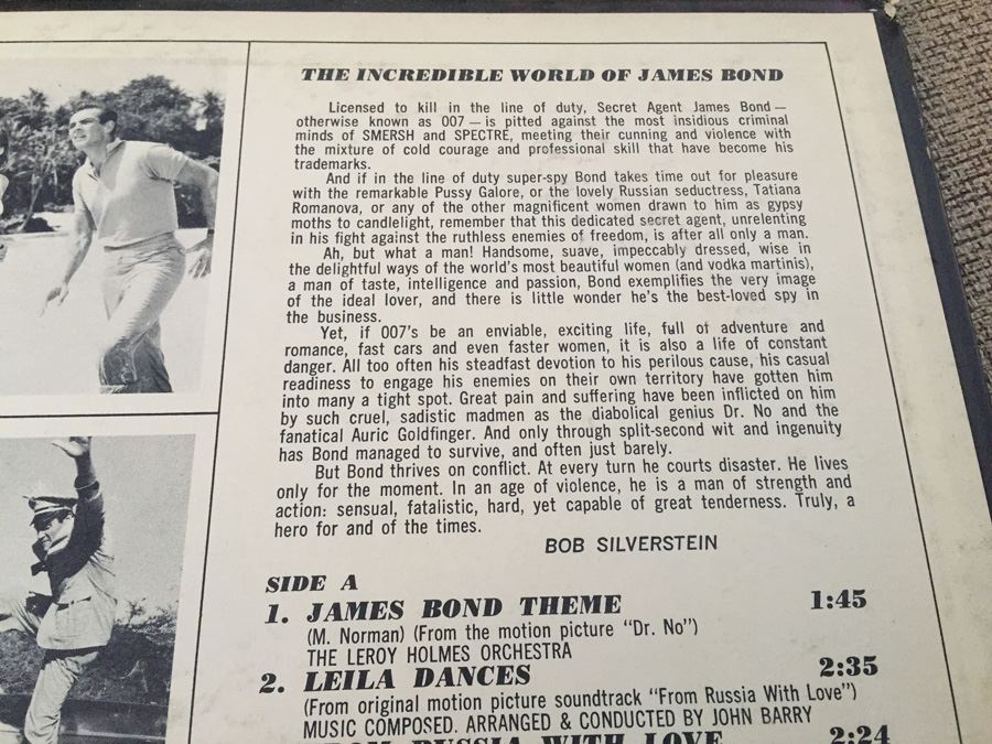 The Incredible World Of James Bond Vinyl Record SP # 3 [Photo 4]