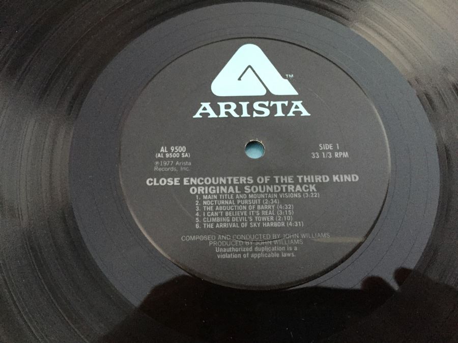 Close Encounters Of The Third Kind Original Soundtrack Vinyl Record AL 9500 [Photo 9]