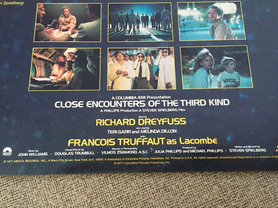 Close Encounters Of The Third Kind Original Soundtrack Vinyl Record AL 9500 [Photo 6]