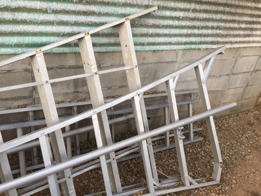 Huge Aluminum Ladder Lot (Some Ladders Have Issues) [Photo 3]