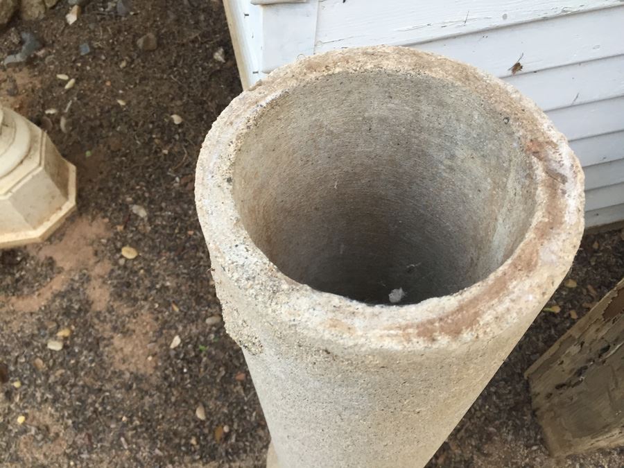 (2) Cement Planter Stands [Photo 4]