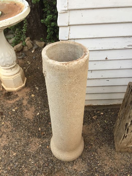(2) Cement Planter Stands [Photo 3]