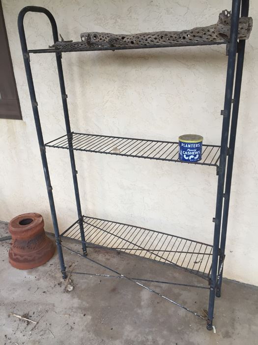 Vintage Metal Black Shelf [Photo 2]