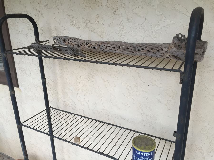 Vintage Metal Black Shelf [Photo 4]