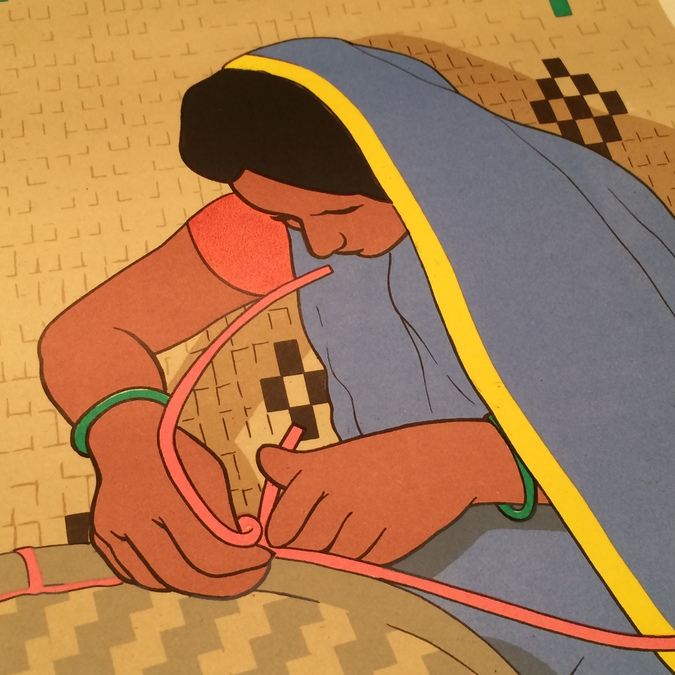 Pakistan Original Vintage Travel Poster - Sylhet Weavers [Photo 9]