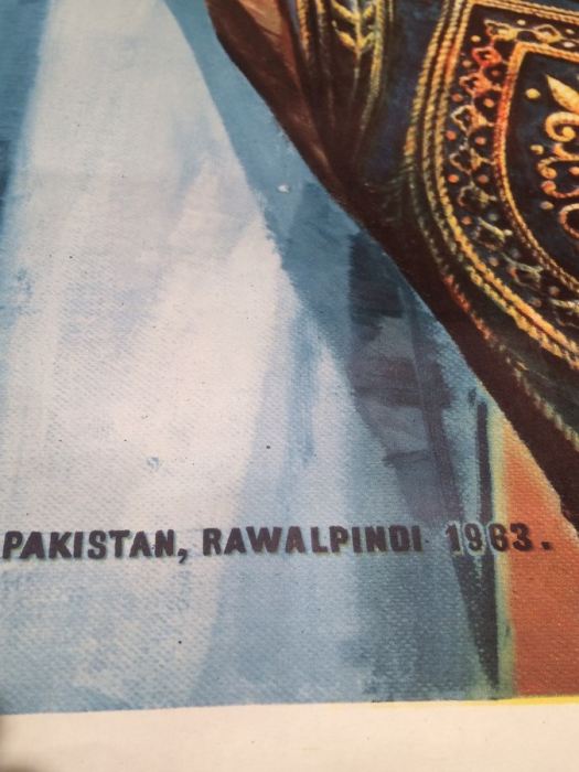  Pakistan Original Vintage Travel Poster - PESHAWAR, Rawalpindi 1963 [Photo 4]