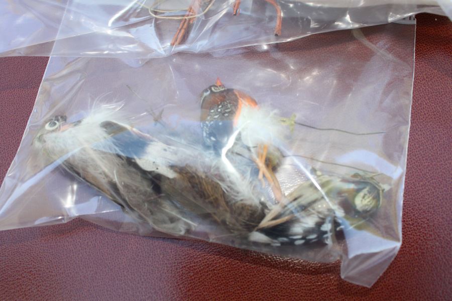 Hand Made Birds Lot With Real Feathers [Photo 2]