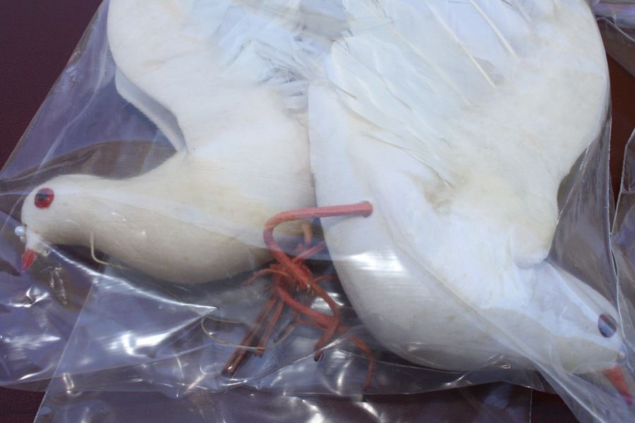 Hand Made Birds Lot With Real Feathers [Photo 5]