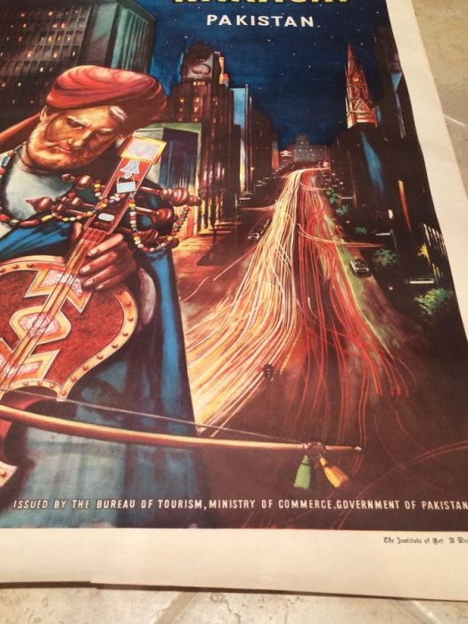 Pakistan Original Vintage Travel Poster - Karachi [Photo 4]