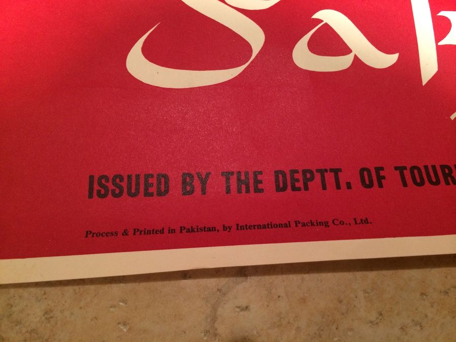 Come to Pakistan Original Vintage Travel Poster [Photo 3]