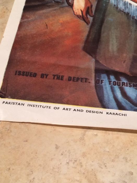  Pakistan Original Vintage Travel Poster - PESHAWAR, Rawalpindi 1963 [Photo 3]