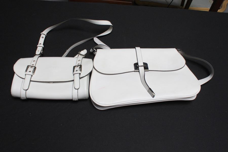 Pair Of White PRADA Replica Handbags [Photo 1]