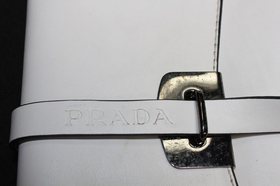 Pair Of White PRADA Replica Handbags