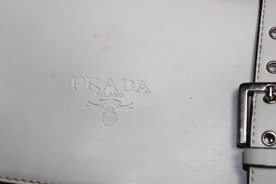 Pair Of White PRADA Replica Handbags [Photo 3]
