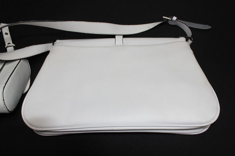 Pair Of White PRADA Replica Handbags [Photo 6]