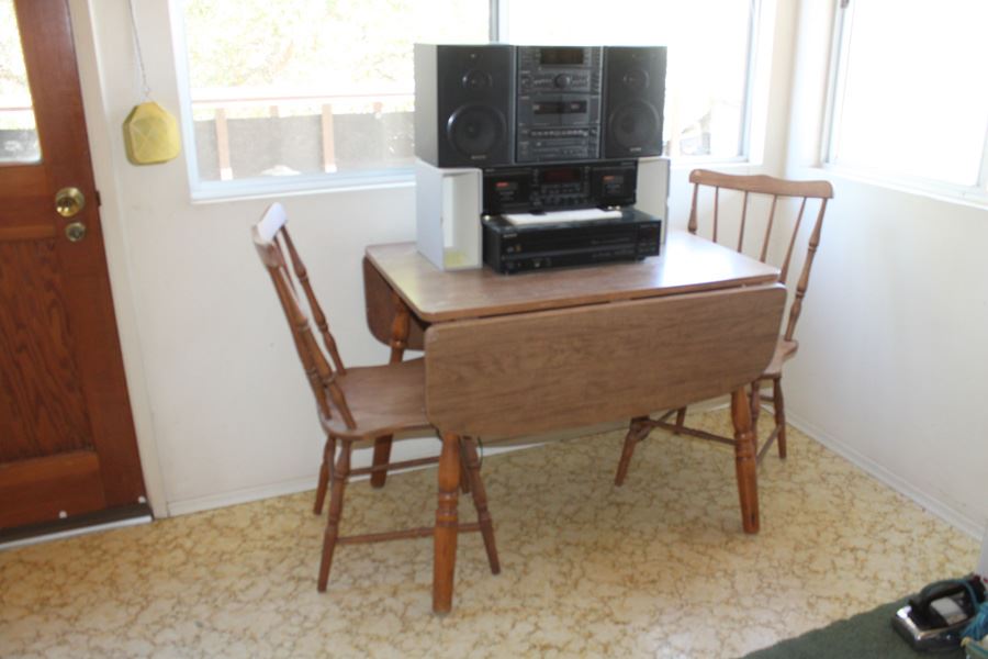 Small Drop Leaf Kitchen Table With 2 Chairs