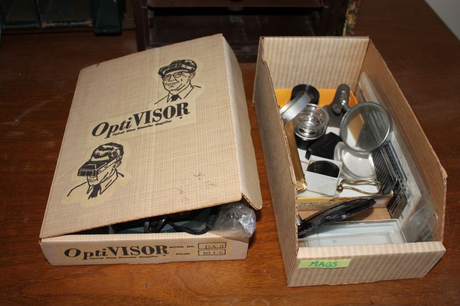 Magnifier Lot Includes OptiVISOR, Magnifying Glasses And Jewelers Loupes [Photo 4]