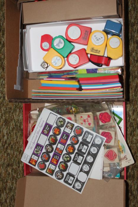 Huge Lot Of Scrapbooking Scissors, Paper Punches, Stickers And Crafts [Photo 5]