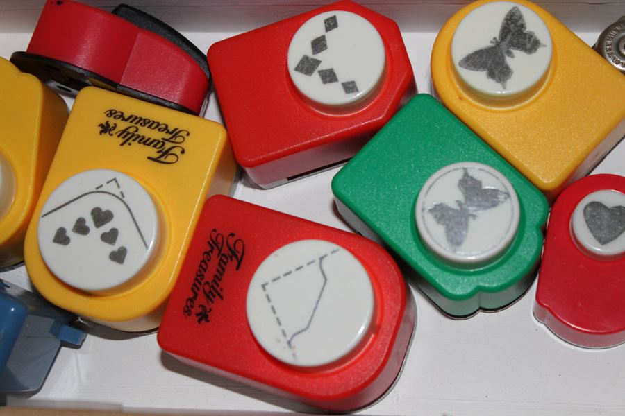 Huge Lot Of Scrapbooking Scissors, Paper Punches, Stickers And Crafts [Photo 3]