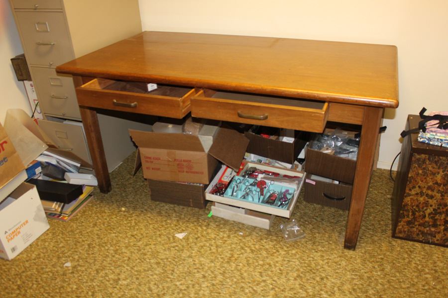 Wooden Library Desk Table [Photo 2]