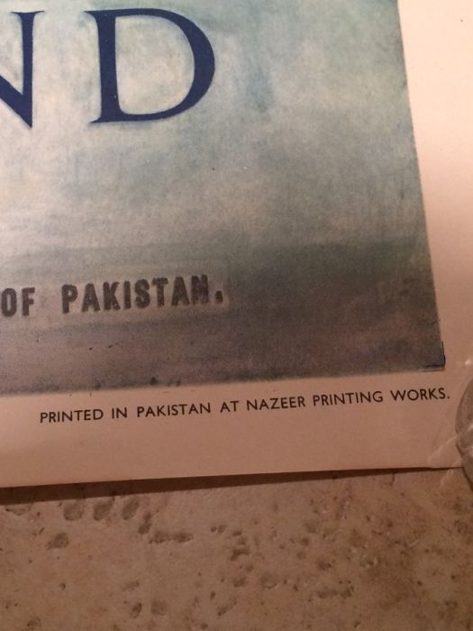 See Pakistan Original Vintage Travel Poster - Hunza [Photo 3]