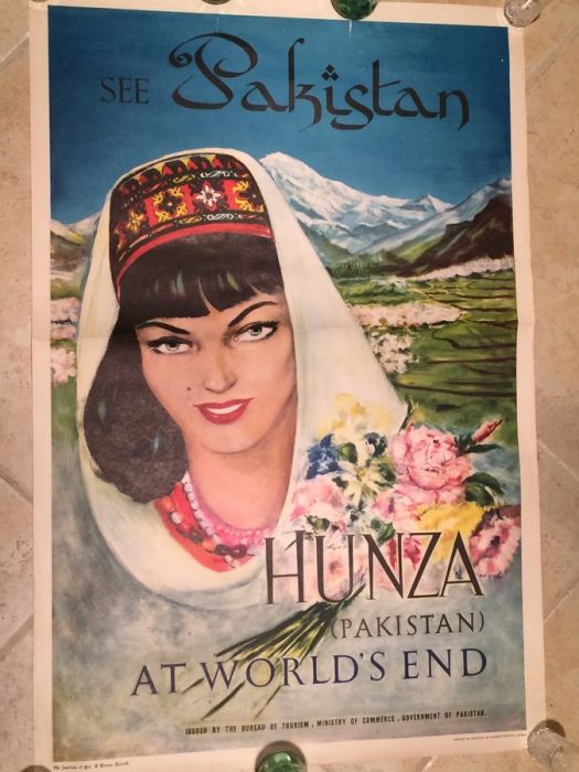See Pakistan Original Vintage Travel Poster - Hunza [Photo 1]