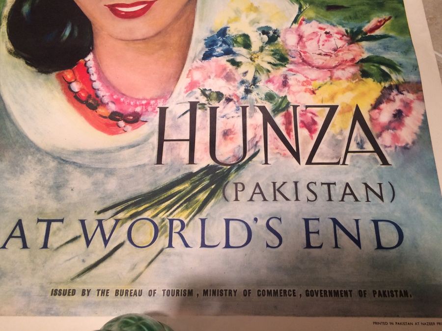  See Pakistan Original Vintage Travel Poster - Hunza [Photo 4]