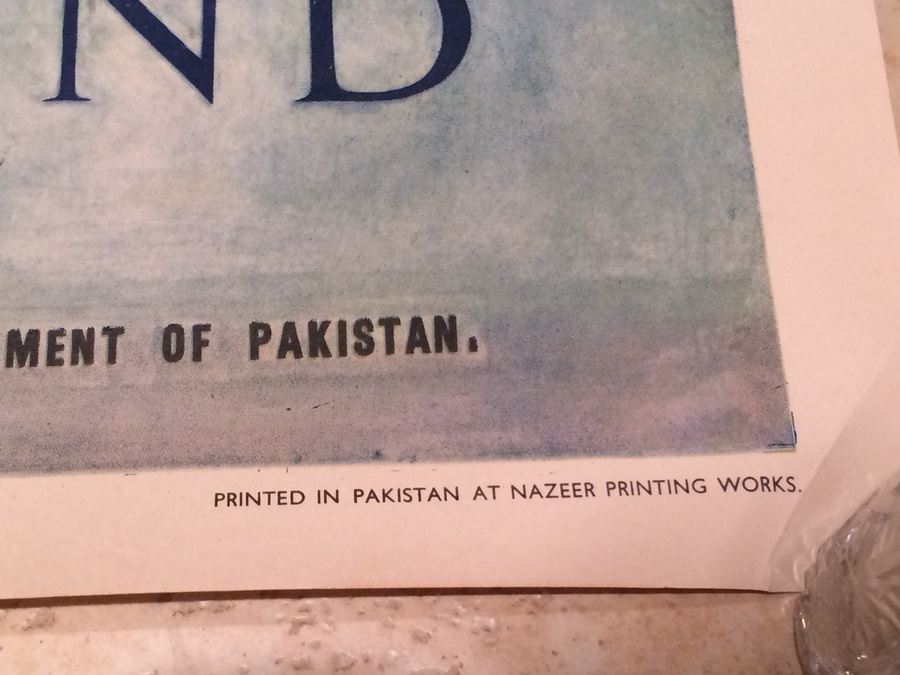  See Pakistan Original Vintage Travel Poster - Hunza [Photo 3]