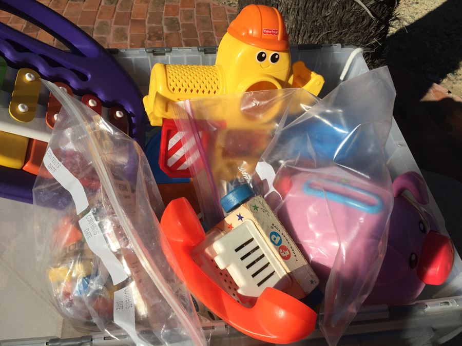 Plastic Bin Filled With Kid's Toys [Photo 4]