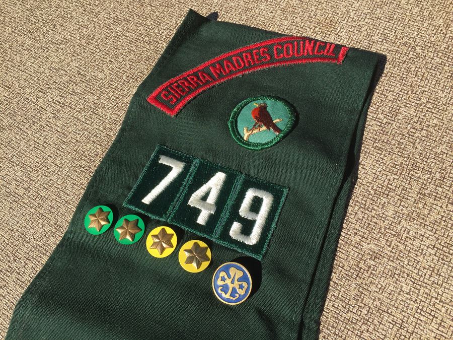 Vintage Girl Scout Sash With Badges And Pins [Photo 3]