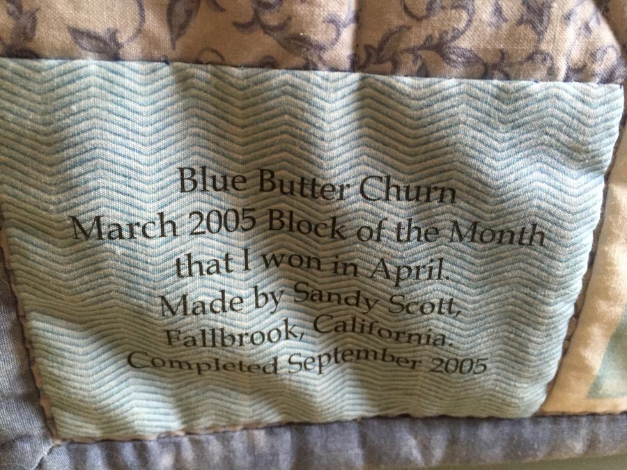 Custom Quilt Made By Sandy Scott Fallbrook 2005 [Photo 7]