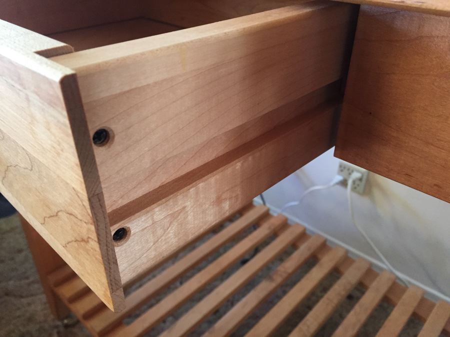 Large Wooden Kitchen Island on Casters [Photo 7]