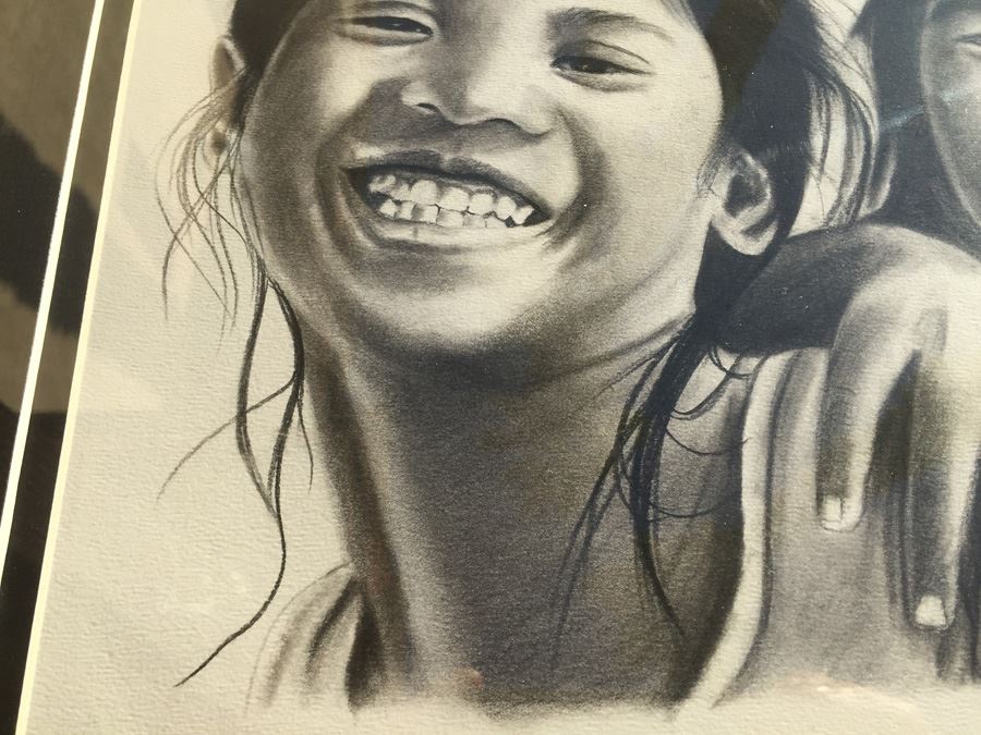 Framed Original Pencil Drawing By Rin Yame Cambodia [Photo 6]