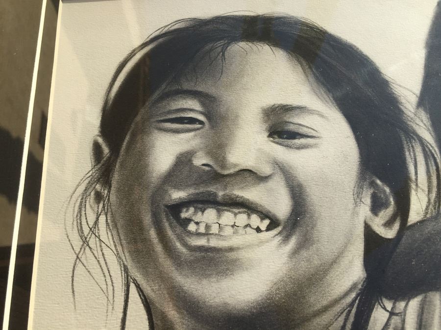 Framed Original Pencil Drawing By Rin Yame Cambodia [Photo 2]