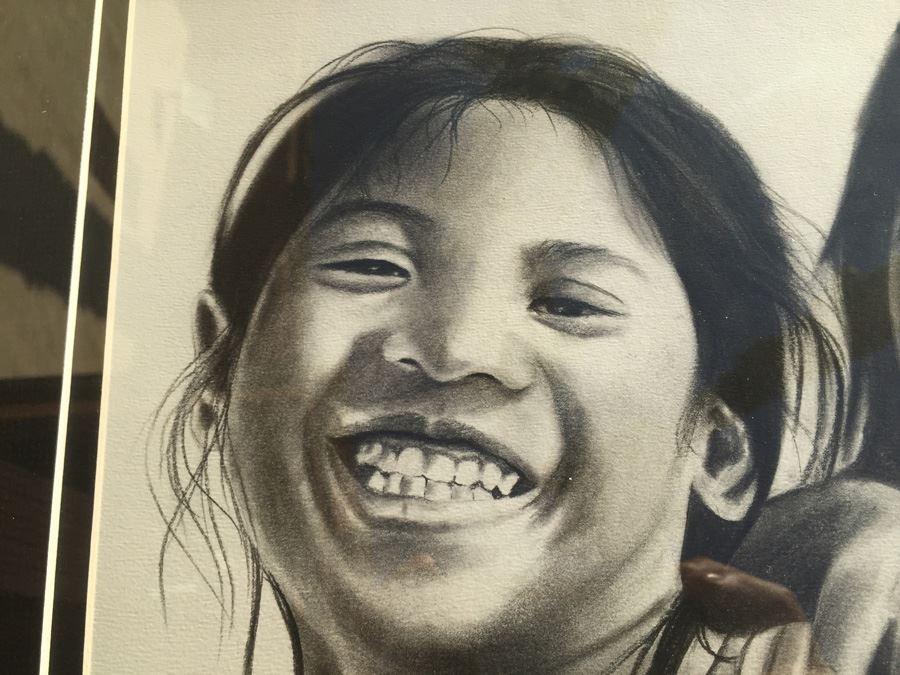 Framed Original Pencil Drawing By Rin Yame Cambodia [Photo 5]