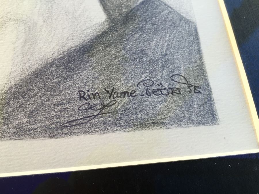 Framed Original Pencil Drawing By Rin Yame Cambodia [Photo 5]