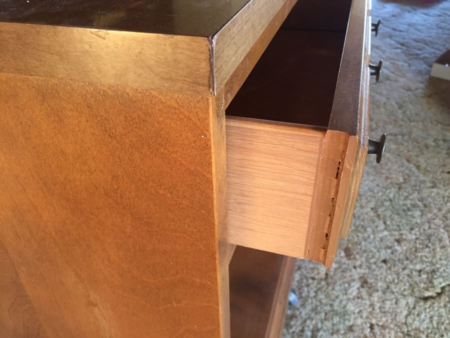 Nightstand Side Table On Casters [Photo 2]